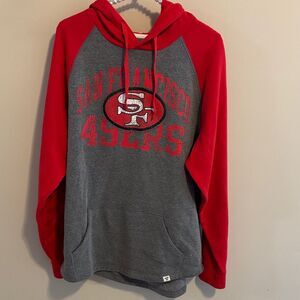 Fanatics Red and Gray San Francisco 49ers Men's Hoodie size large